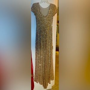 Gold sequin gown